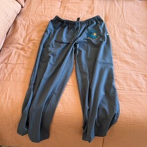 Blue Athletic Pants with Logo